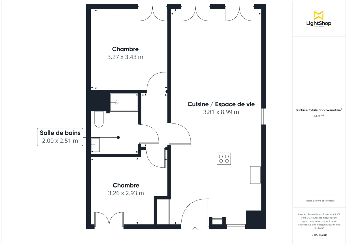 Appartement de 62.6 m² à Asnières-sur-Seine