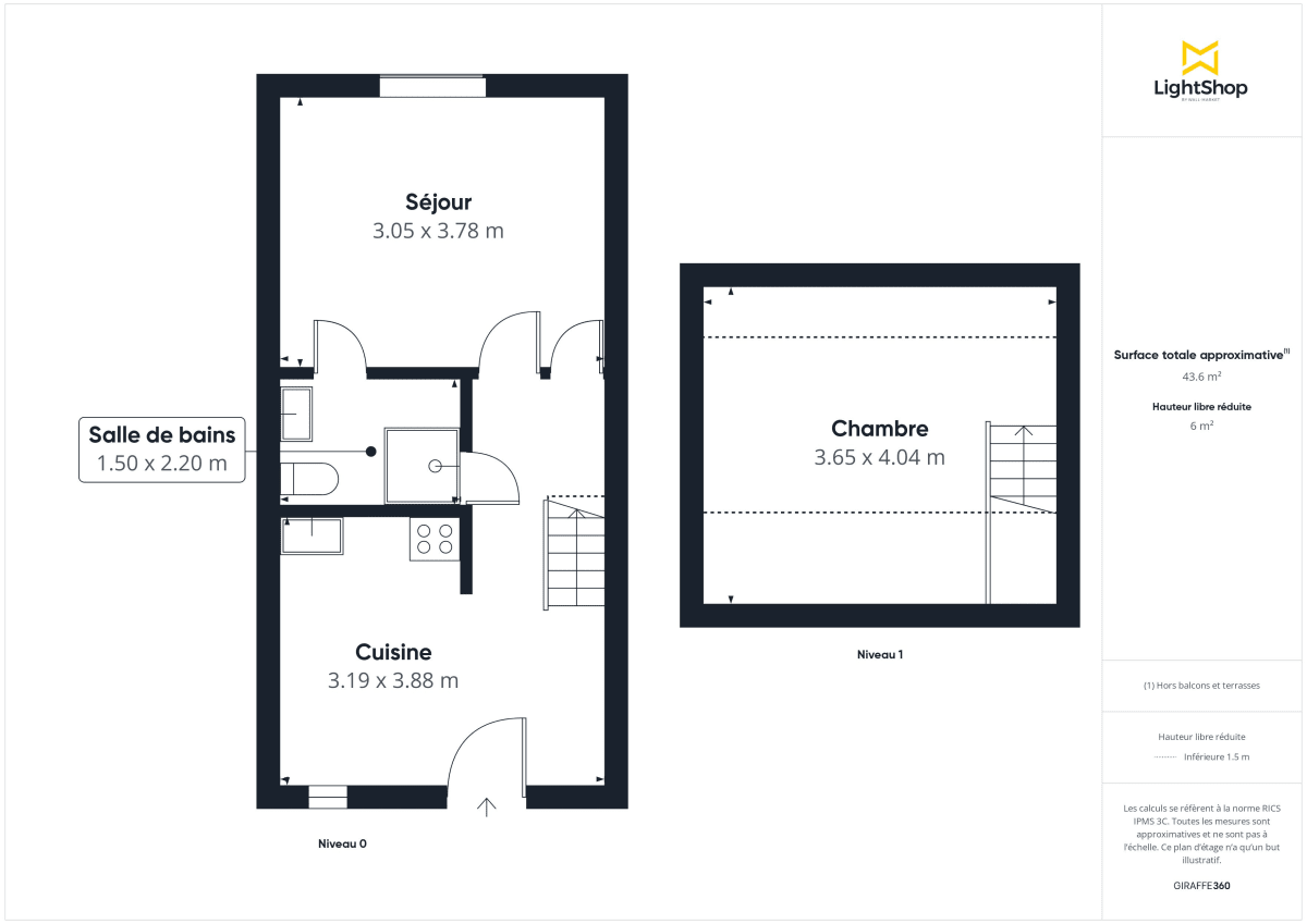 Appartement de 33.28 m² à Nantes
