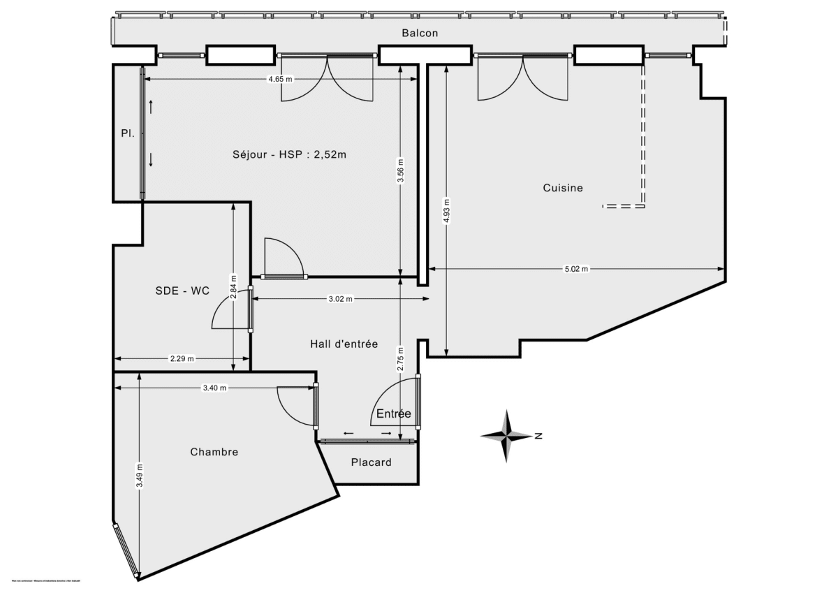 Appartement de 61.0 m² à Paris