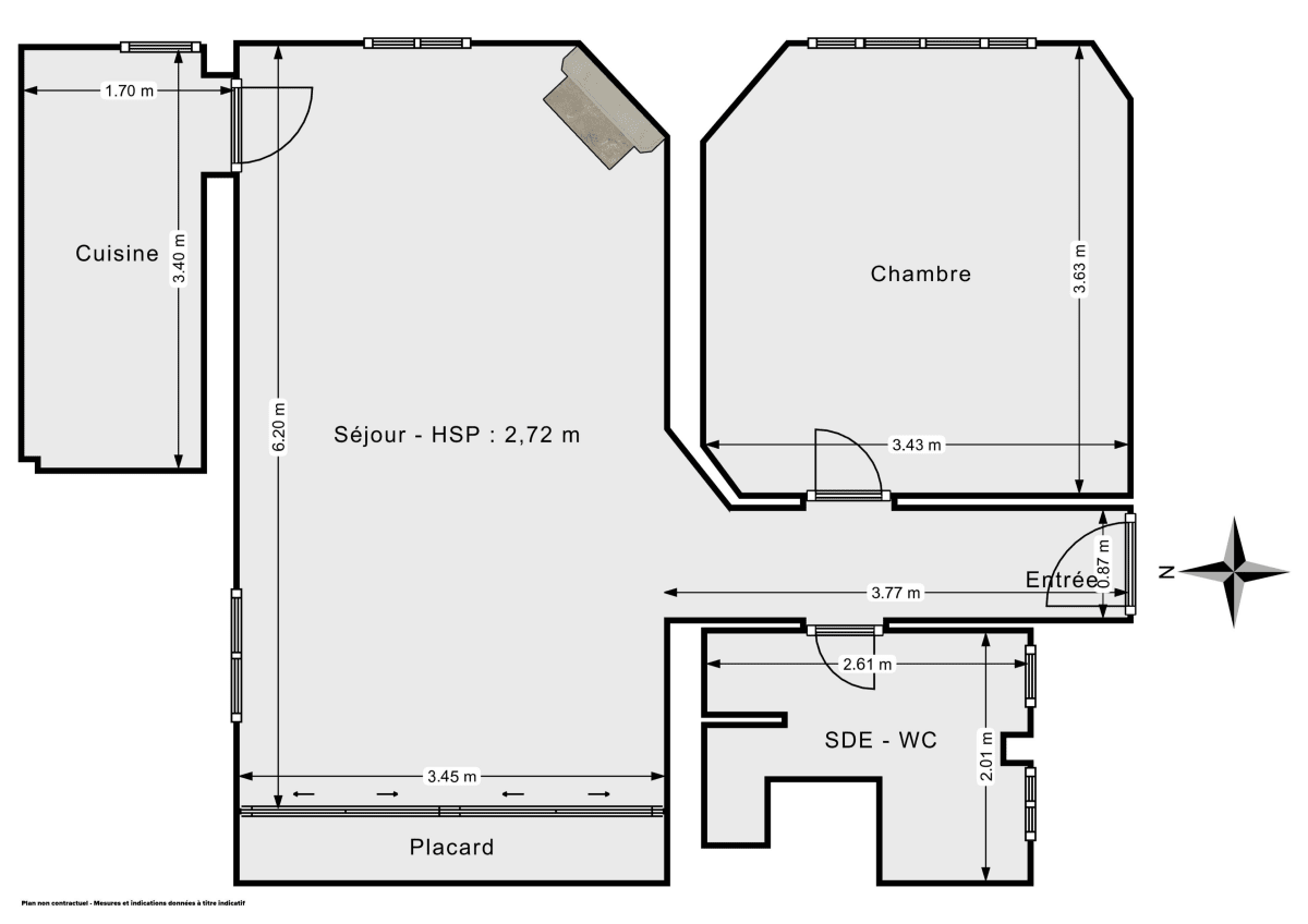 Appartement de 48.95 m² à Saint-Cloud