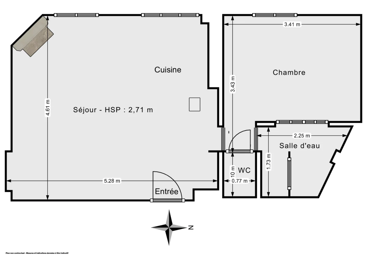 Appartement de 38.0 m² à Paris