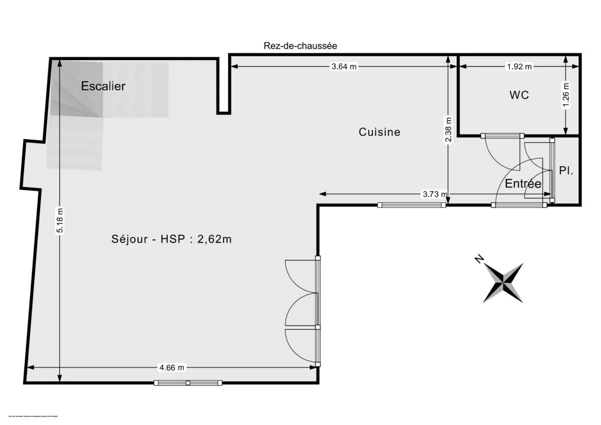 Maison de 61.96 m² à Saint-Ouen-sur-Seine