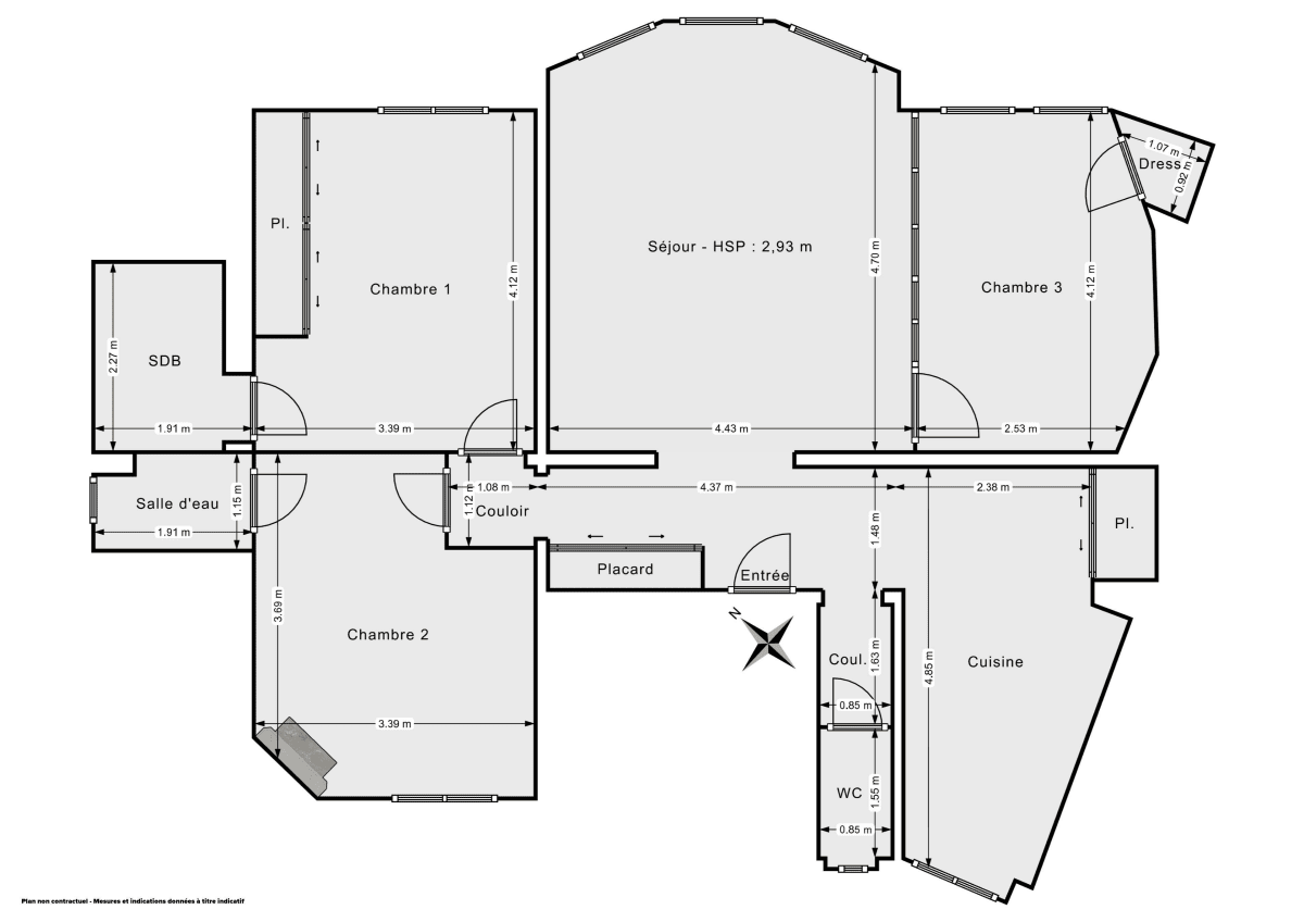 Appartement de 88.1 m² à Paris