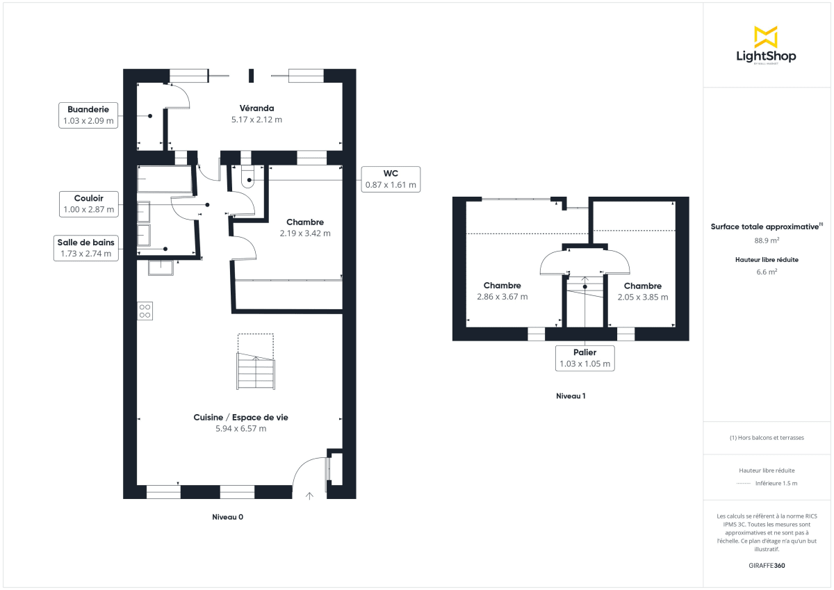 Maison de 98.0 m² à Mérignac