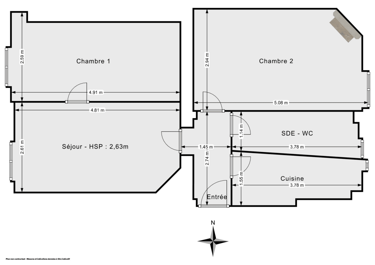 Appartement de 52.0 m² à Paris