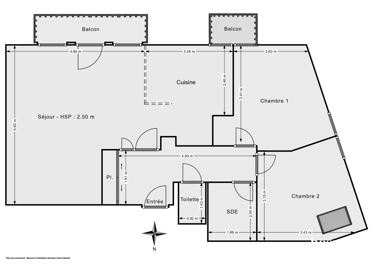 Appartement de 63.79 m² à Nantes