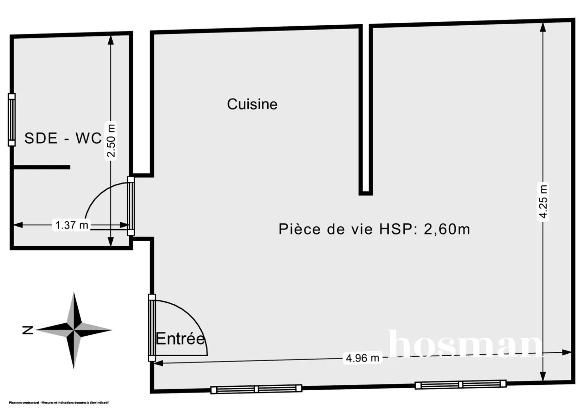 Appartement de 23.0 m² à Paris