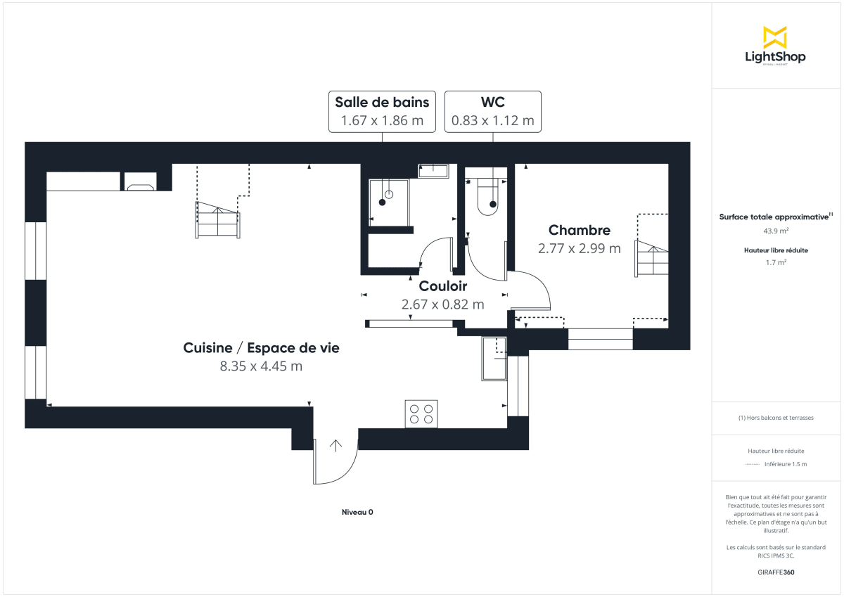 Appartement de 56.0 m² à Paris
