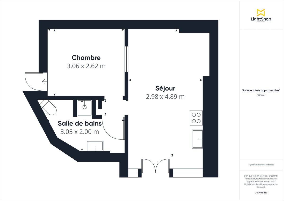 Appartement de 29.56 m² à Nantes