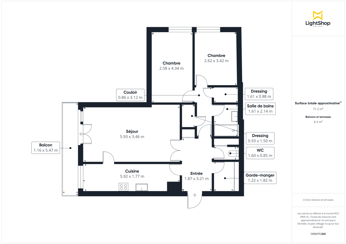 Appartement de 72.0 m² à Gennevilliers