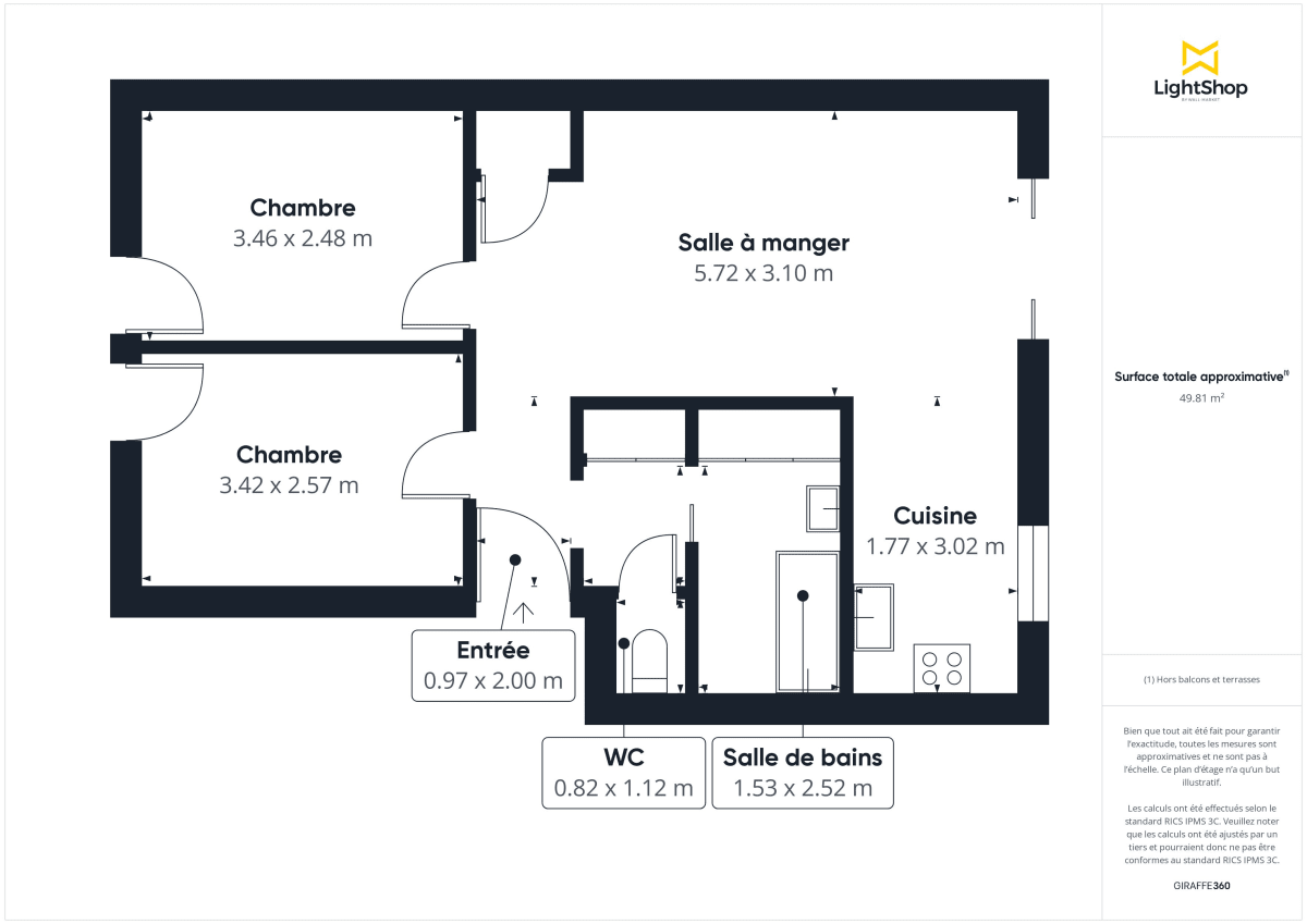 Appartement de 51.0 m² à Sceaux