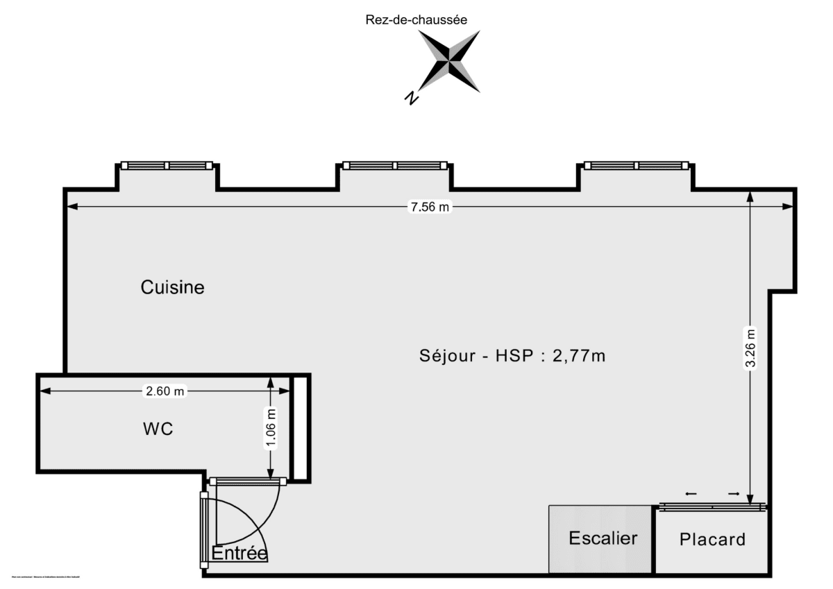 Appartement de 42.55 m² à Pantin