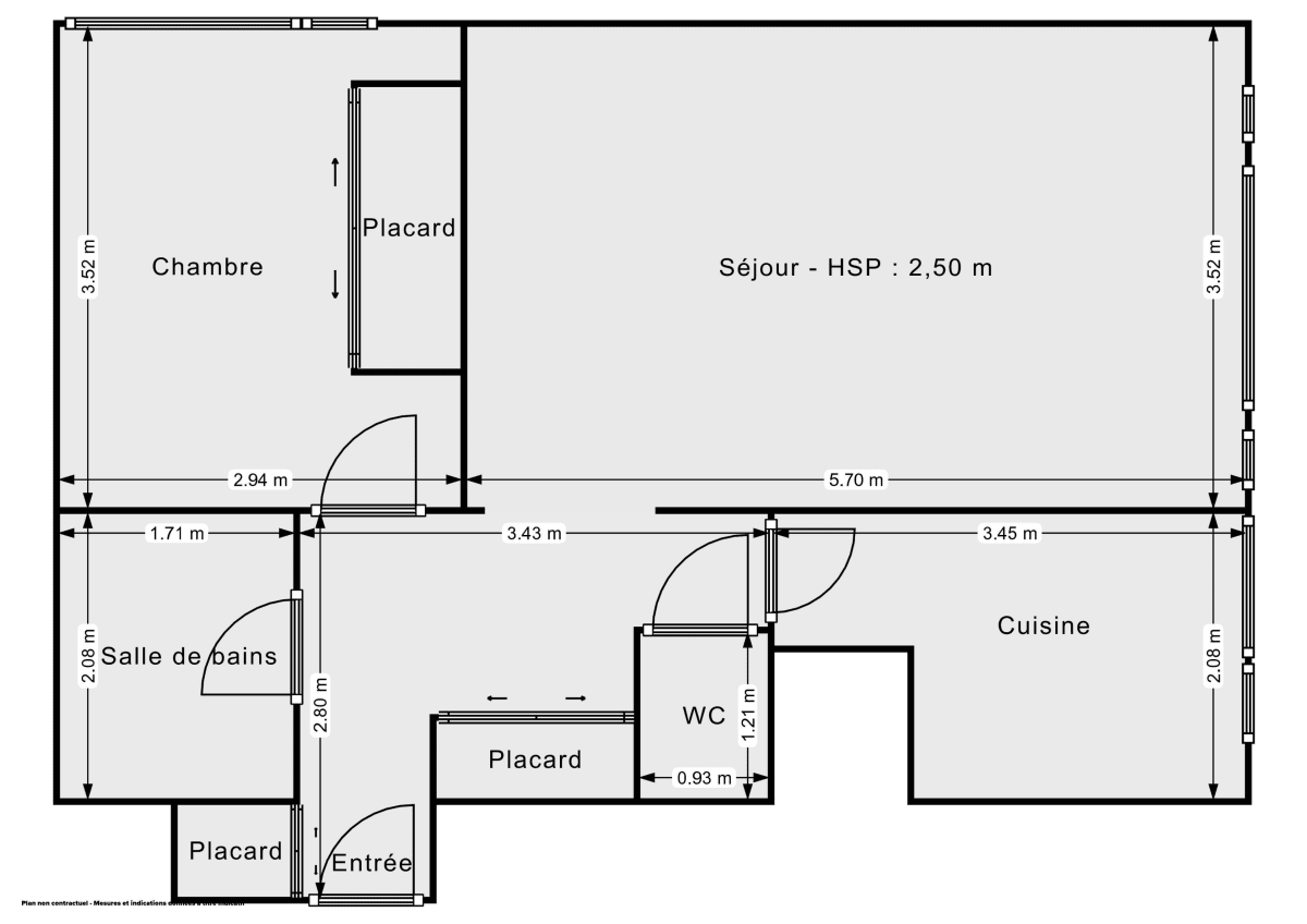 Appartement de 47.0 m² à Paris