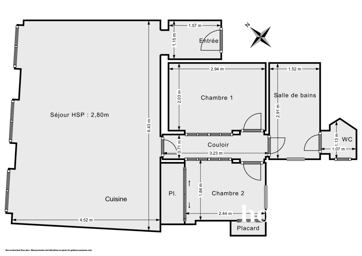 Appartement de 52.0 m² à Paris