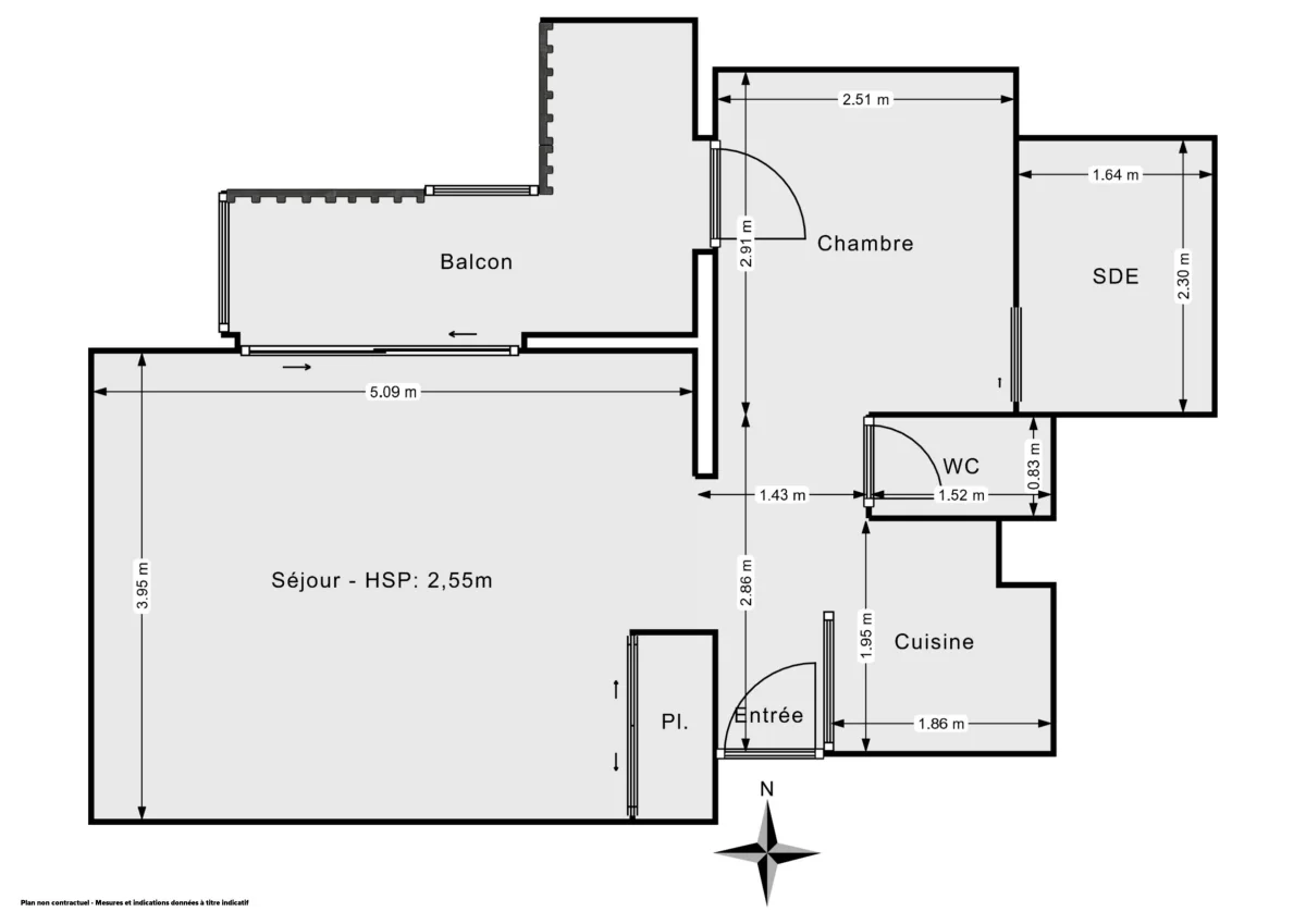 Appartement de 37.96 m² à Paris