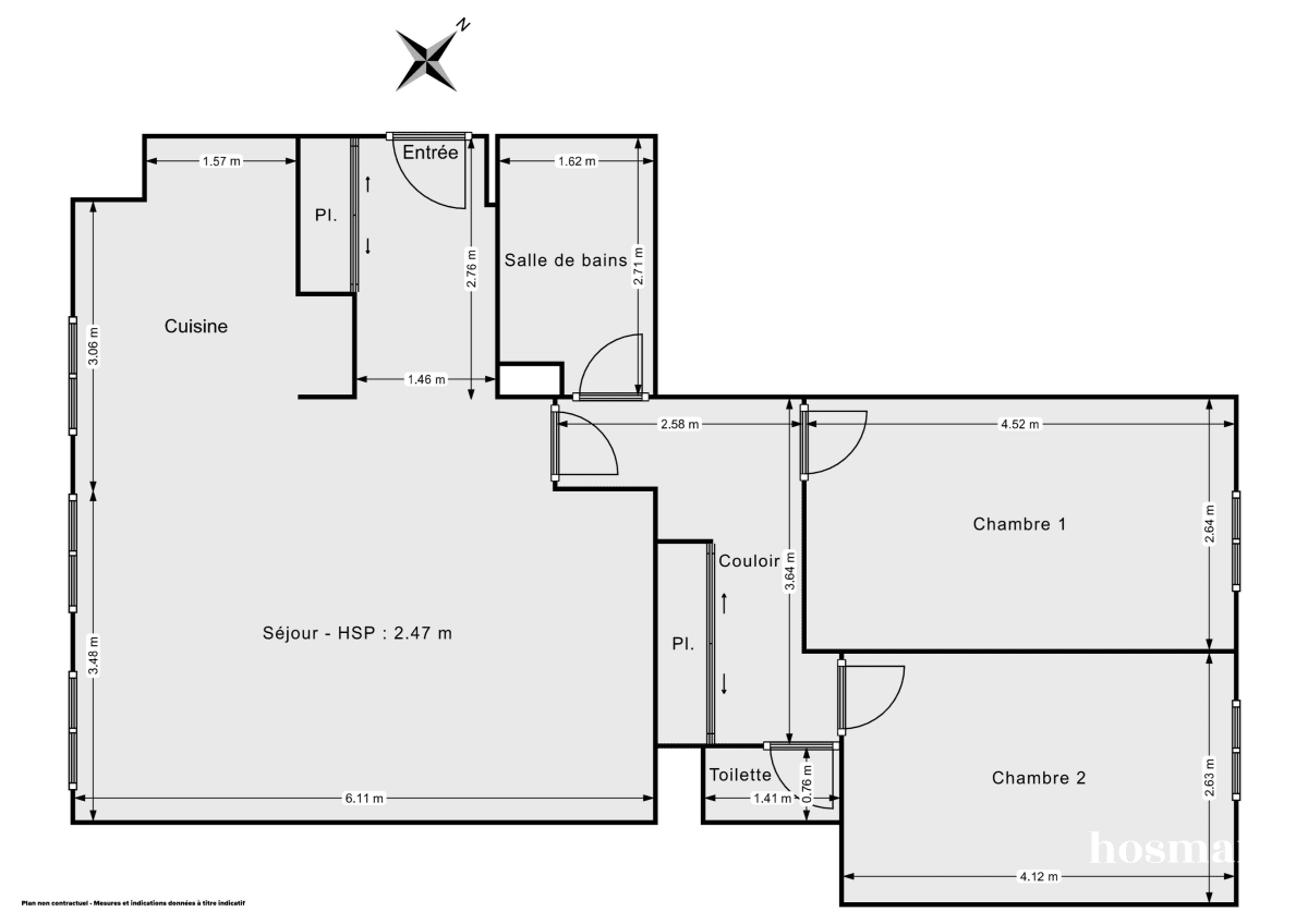 Appartement de 71.0 m² à Paris