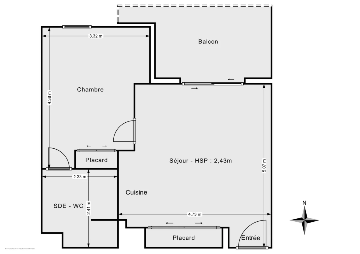 Appartement de 40.0 m² à Cenon