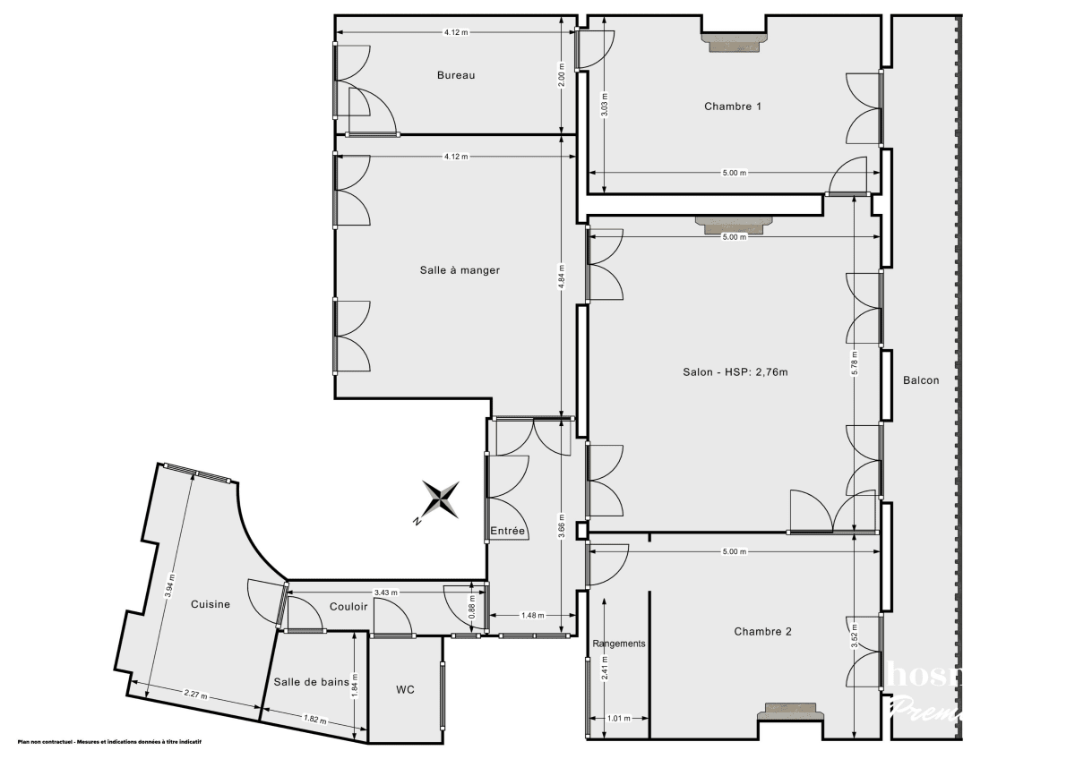Appartement de 102.16 m² à Paris