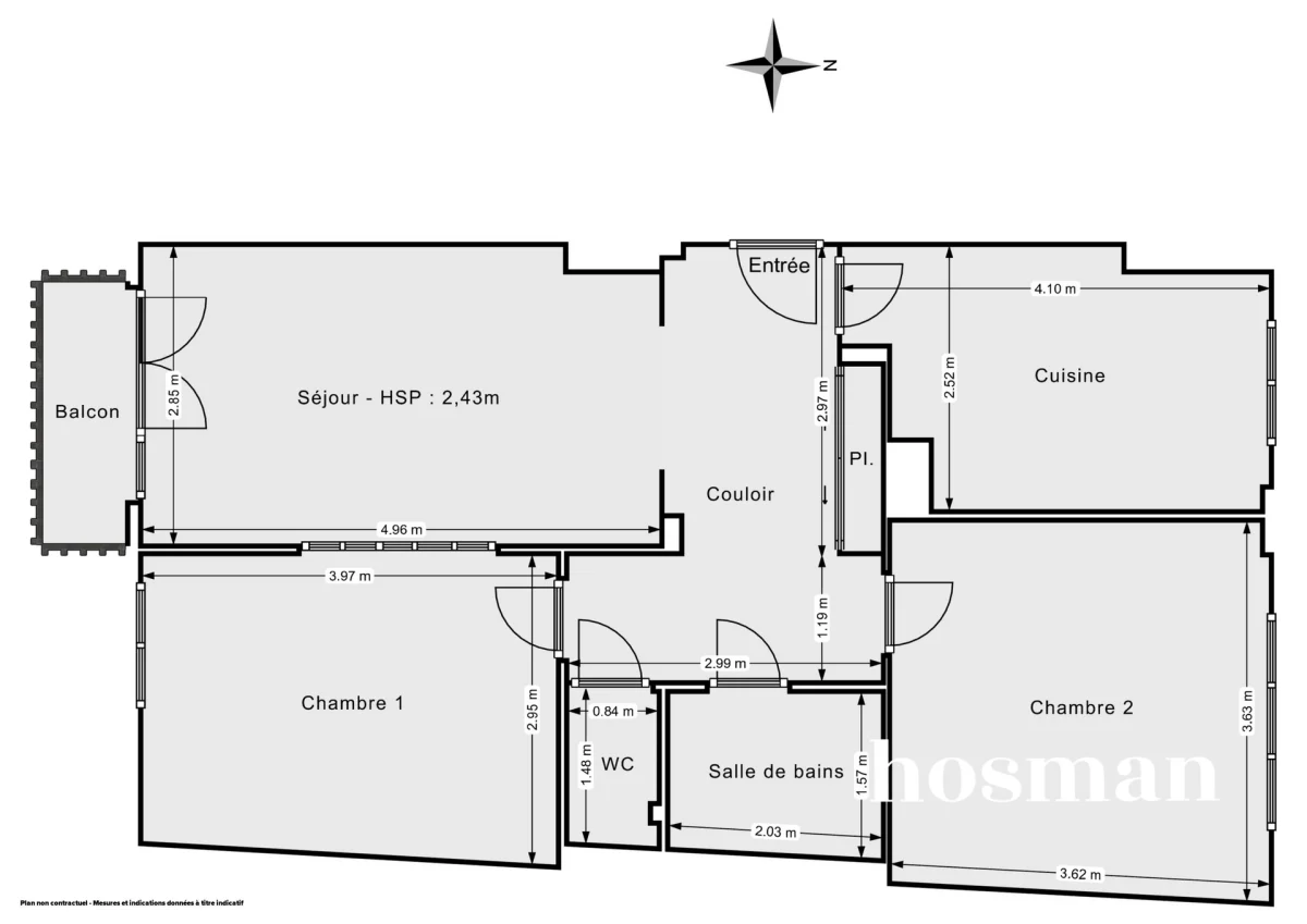 Appartement de 61.9 m² à Saint-Cloud