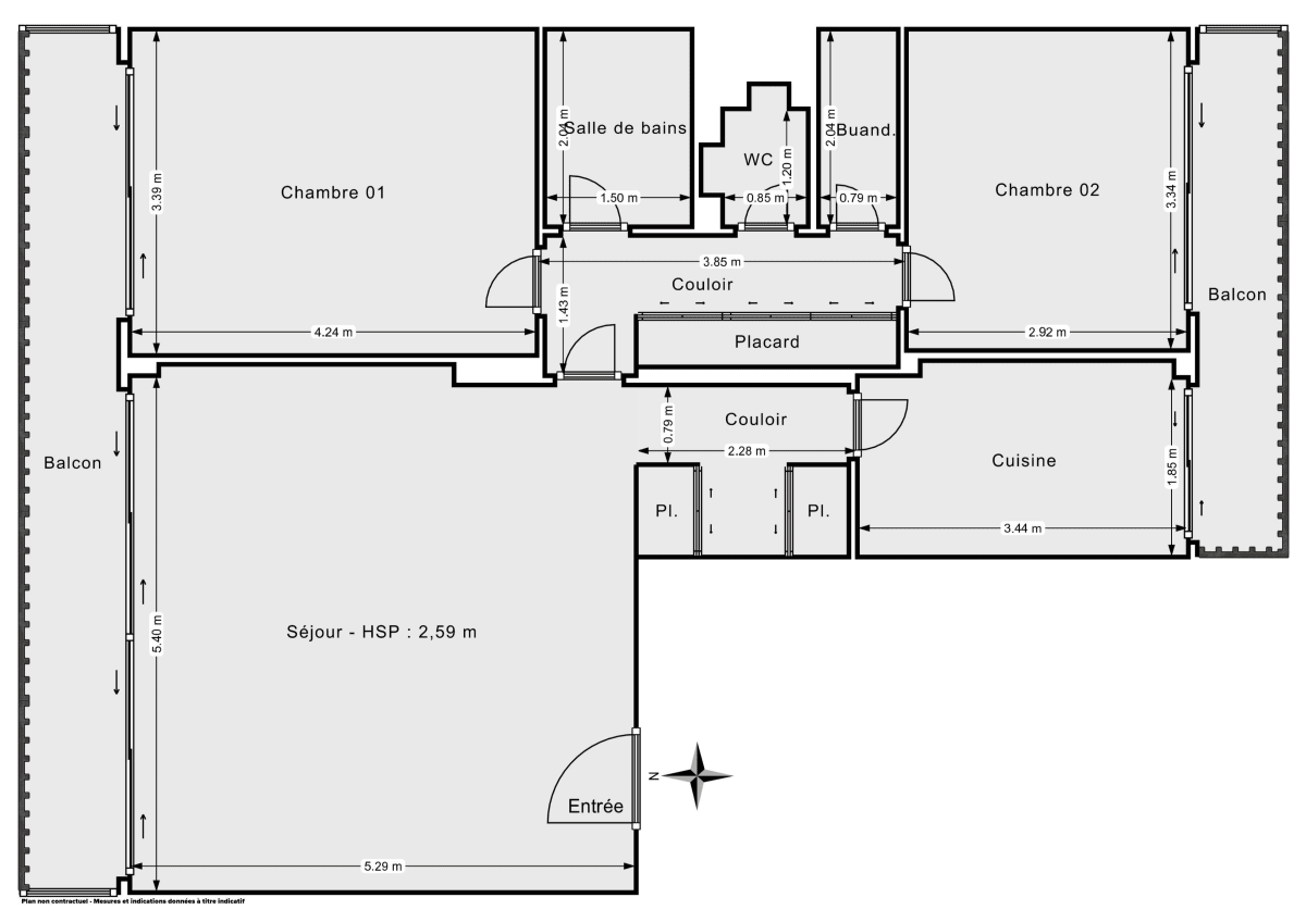 Appartement de 79.76 m² à Saint-Cloud