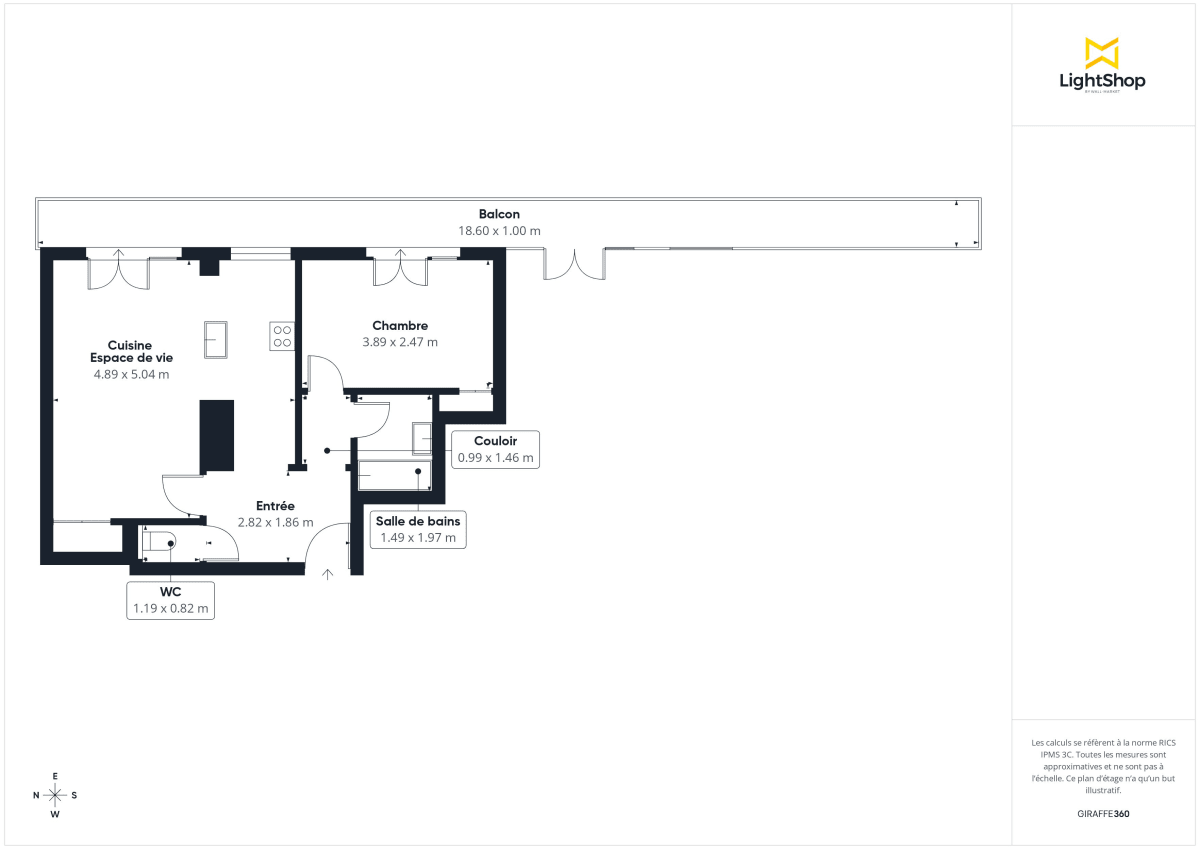 Appartement de 44.24 m² à Vanves