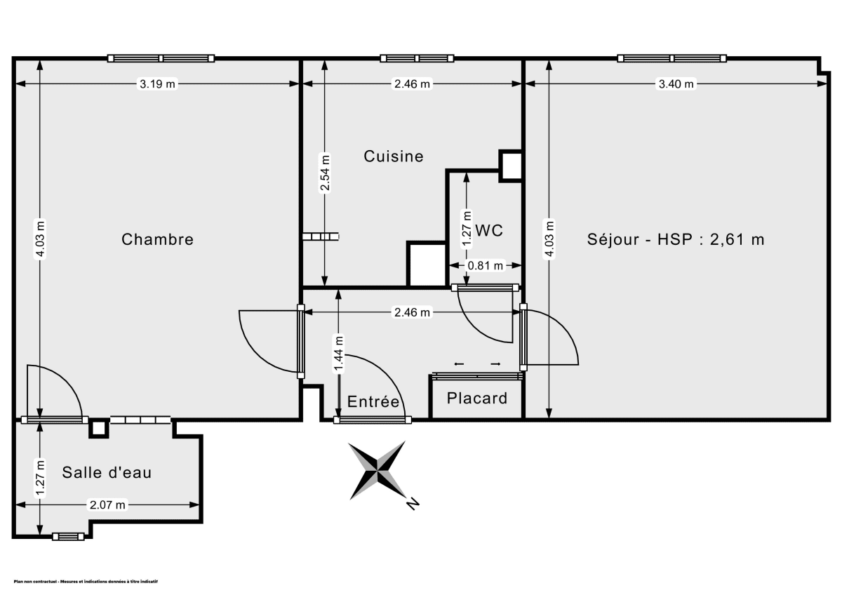 Appartement de 39.0 m² à Levallois-Perret