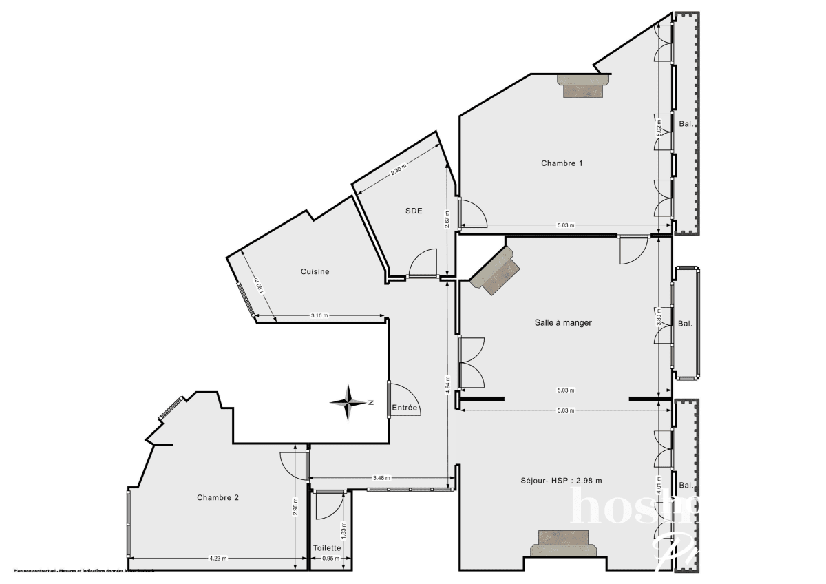 Appartement de 97.0 m² à Paris