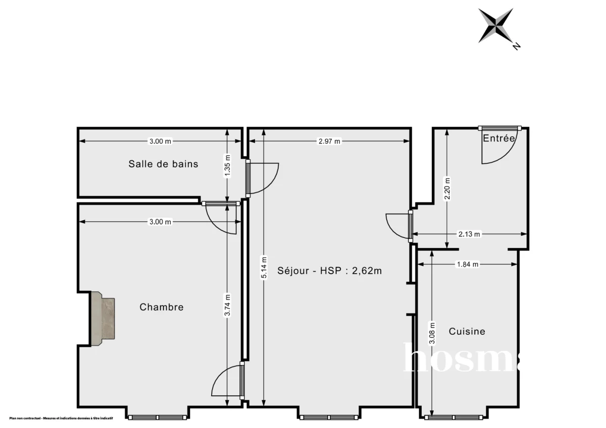 Appartement de 39.1 m² à Paris