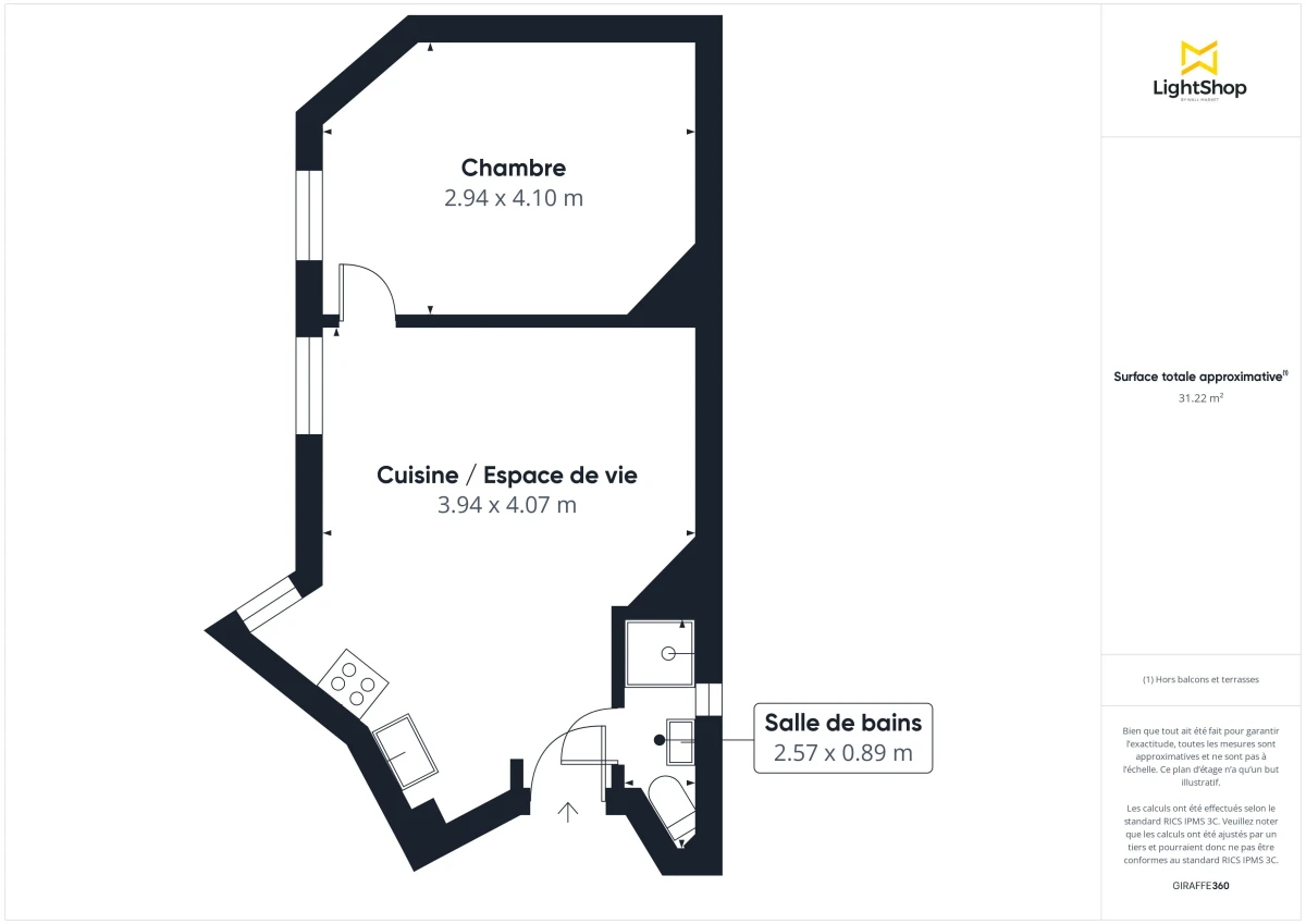 Appartement de 32.0 m² à Saint-Ouen-sur-Seine
