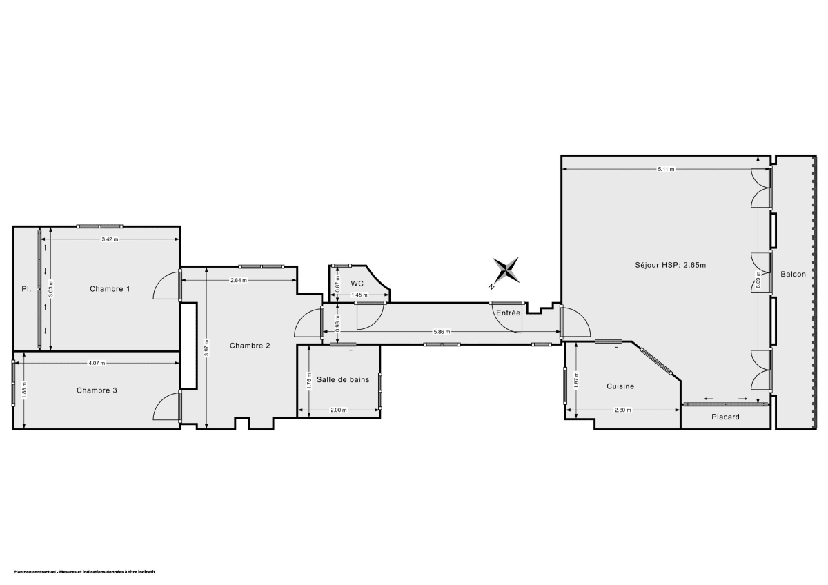 Appartement de 72.0 m² à Paris