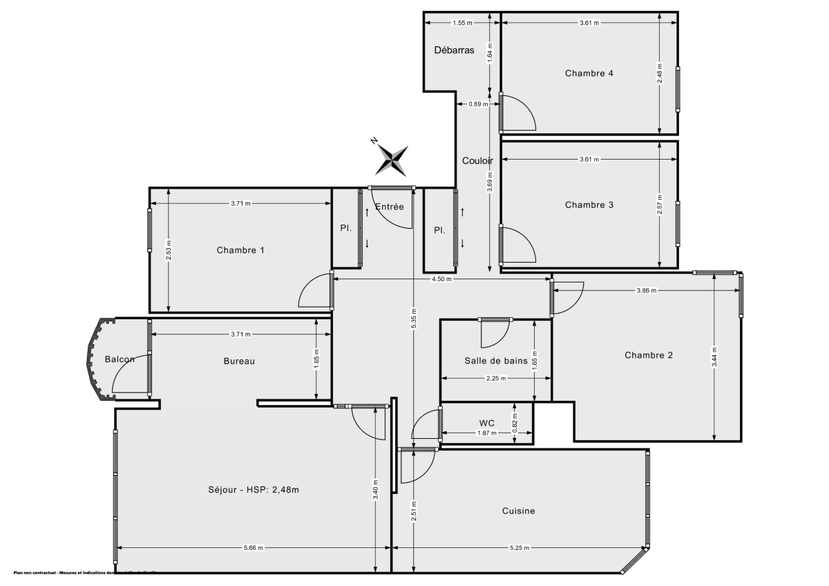 Appartement de 100.64 m² à Saint-Denis