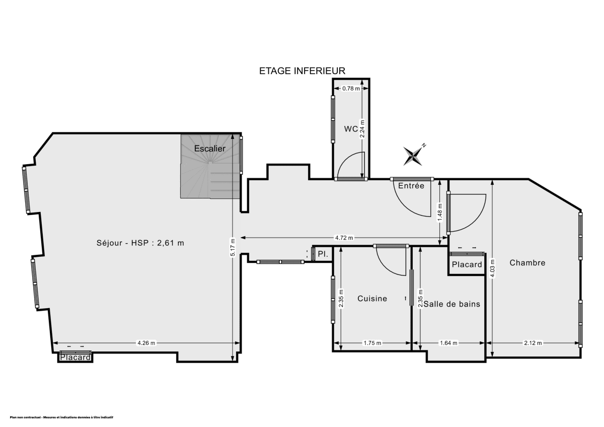 Appartement de 51.4 m² à Neuilly-sur-Seine