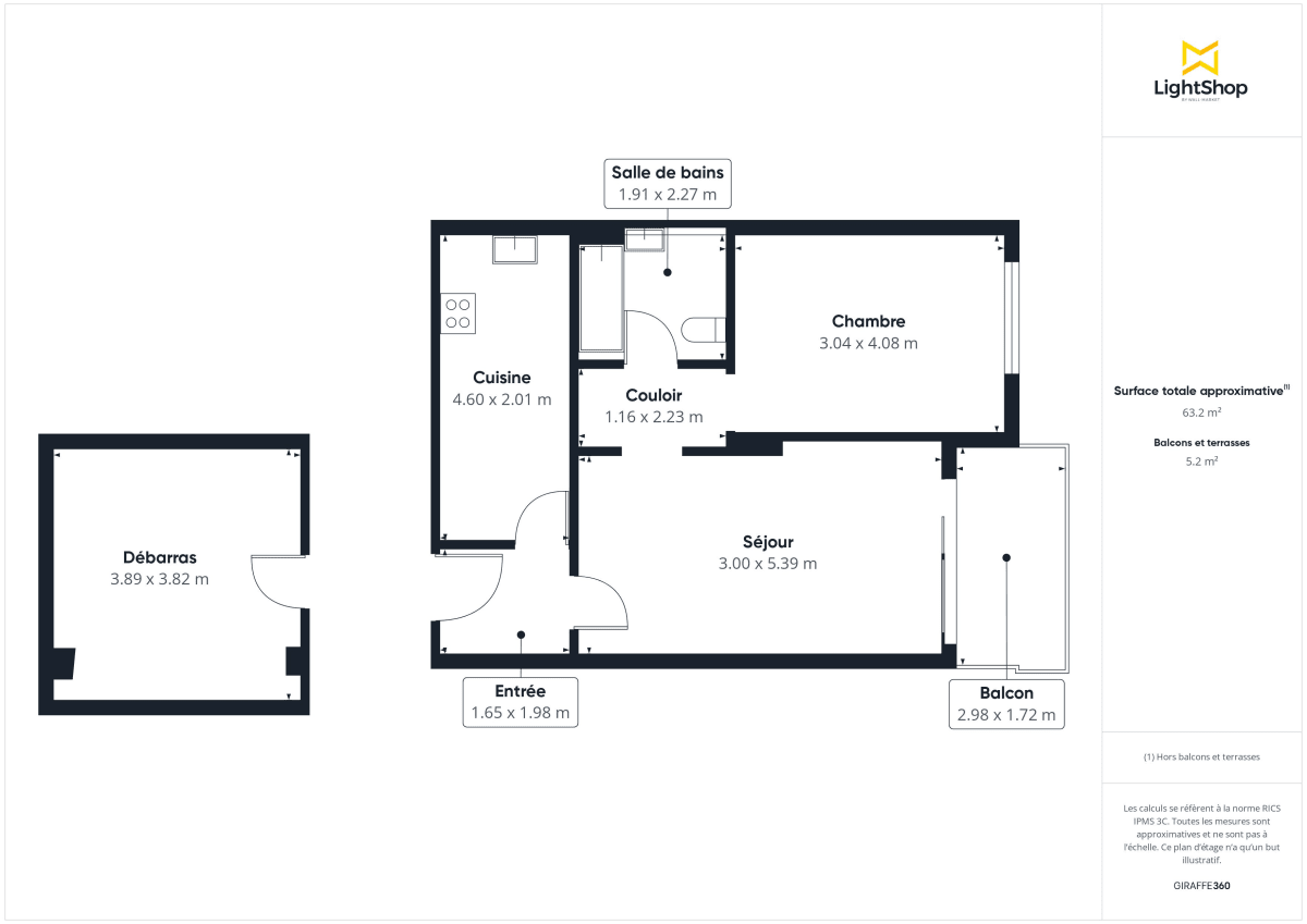 Appartement de 49.0 m² à Saint-Sébastien-sur-Loire