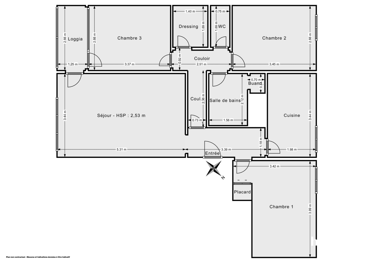 Appartement de 70.0 m² à Mérignac