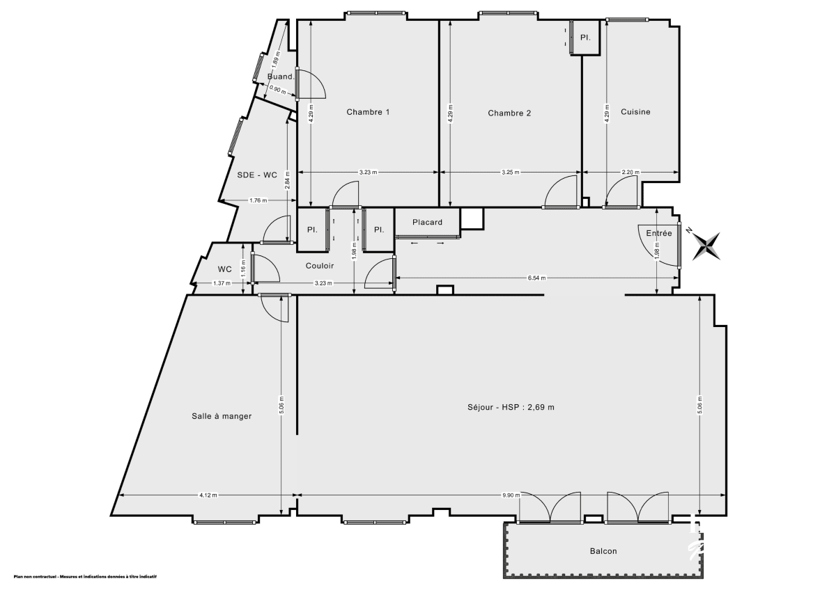 Appartement de 125.71 m² à Paris