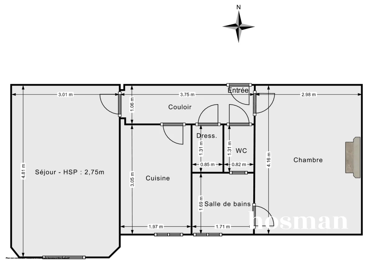 Appartement de 41.22 m² à Paris
