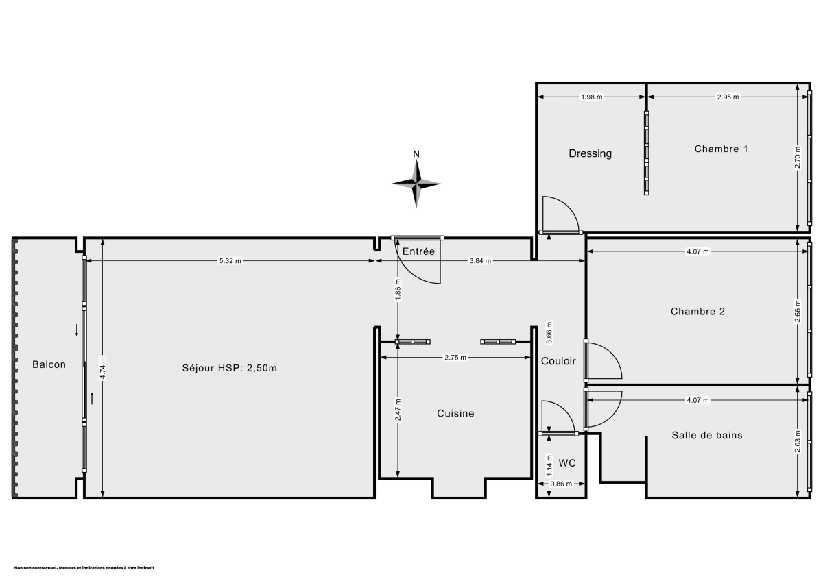 Appartement de 69.77 m² à Paris