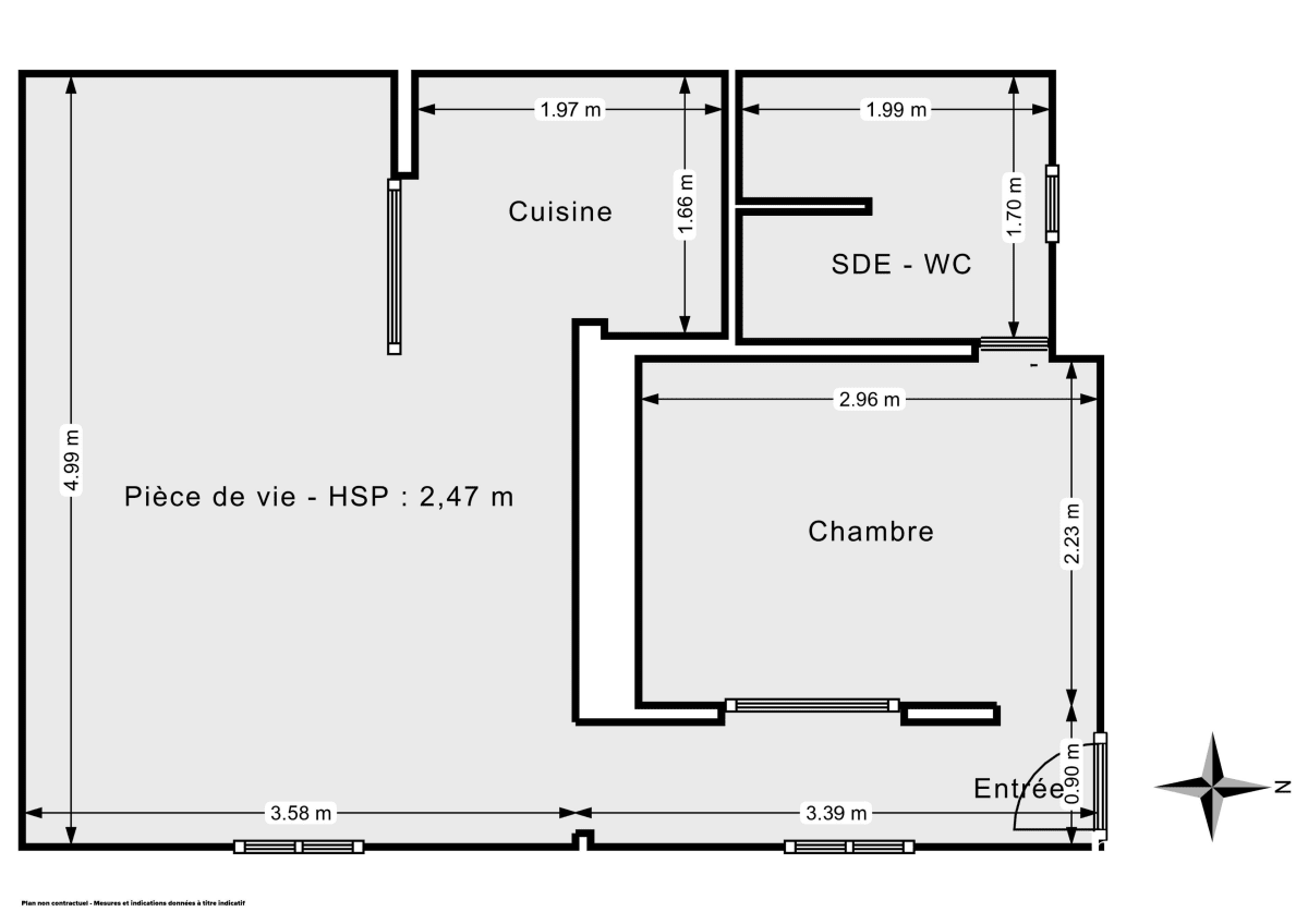 Appartement de 34.0 m² à Paris