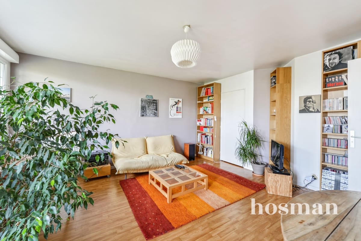 Grand 2 pièces de 56m2 - Pantin, métro Hoche
