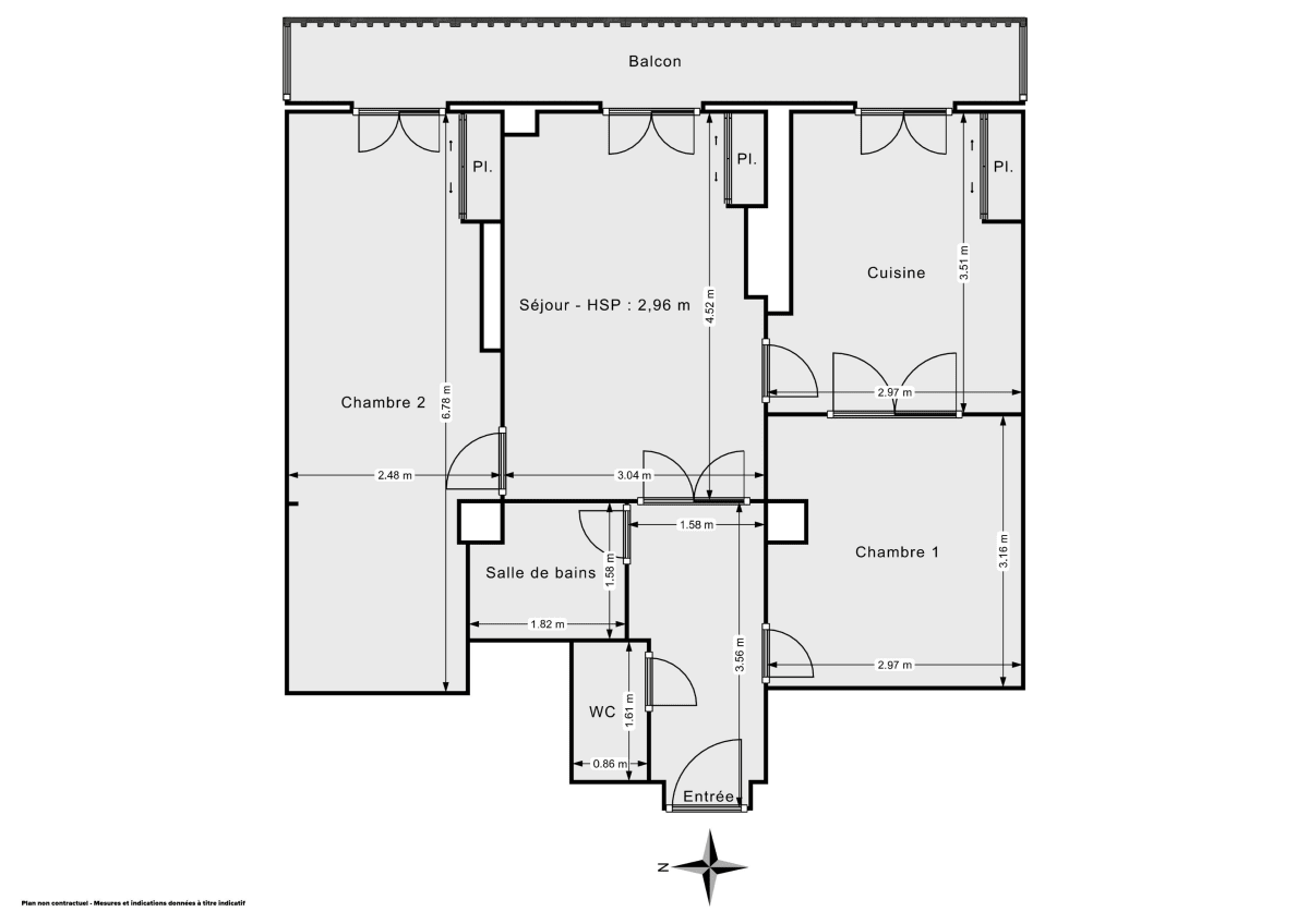 Appartement de 55.76 m² à Lyon