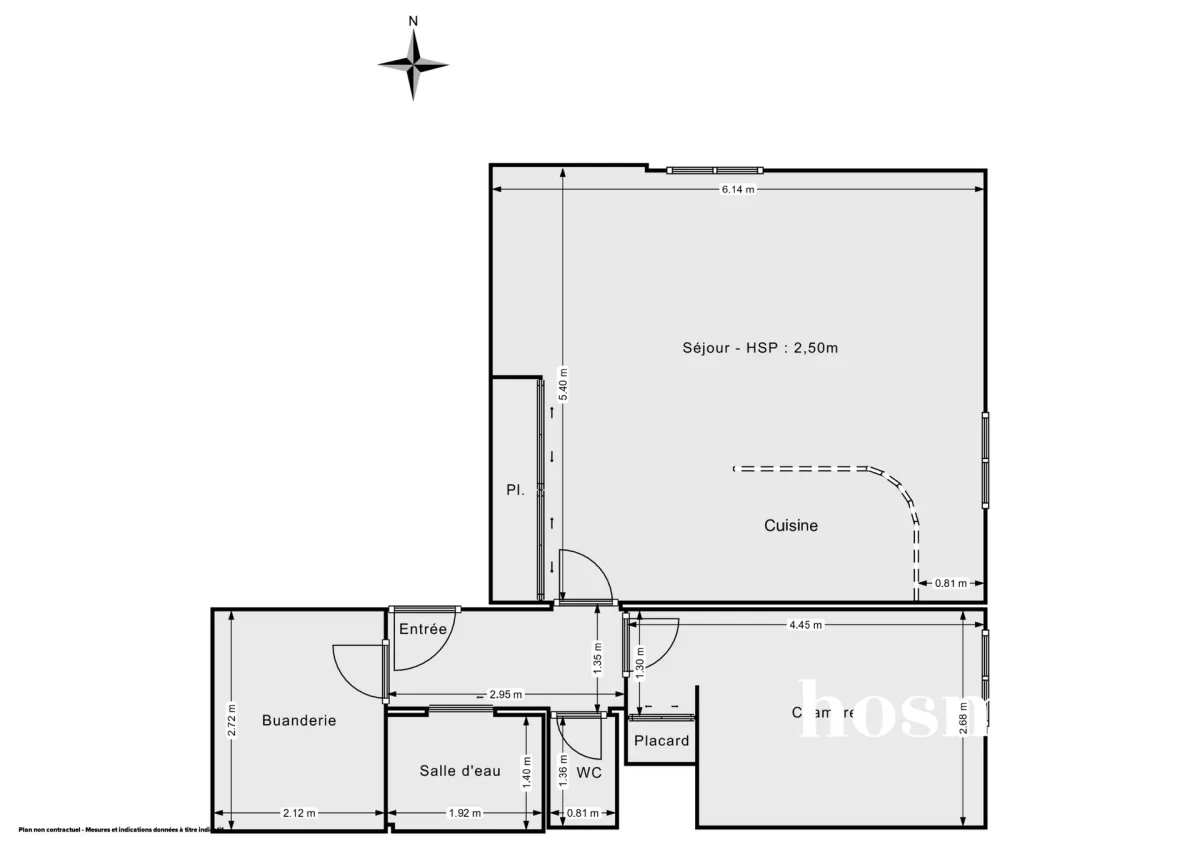 Appartement de 56.03 m² à Nantes