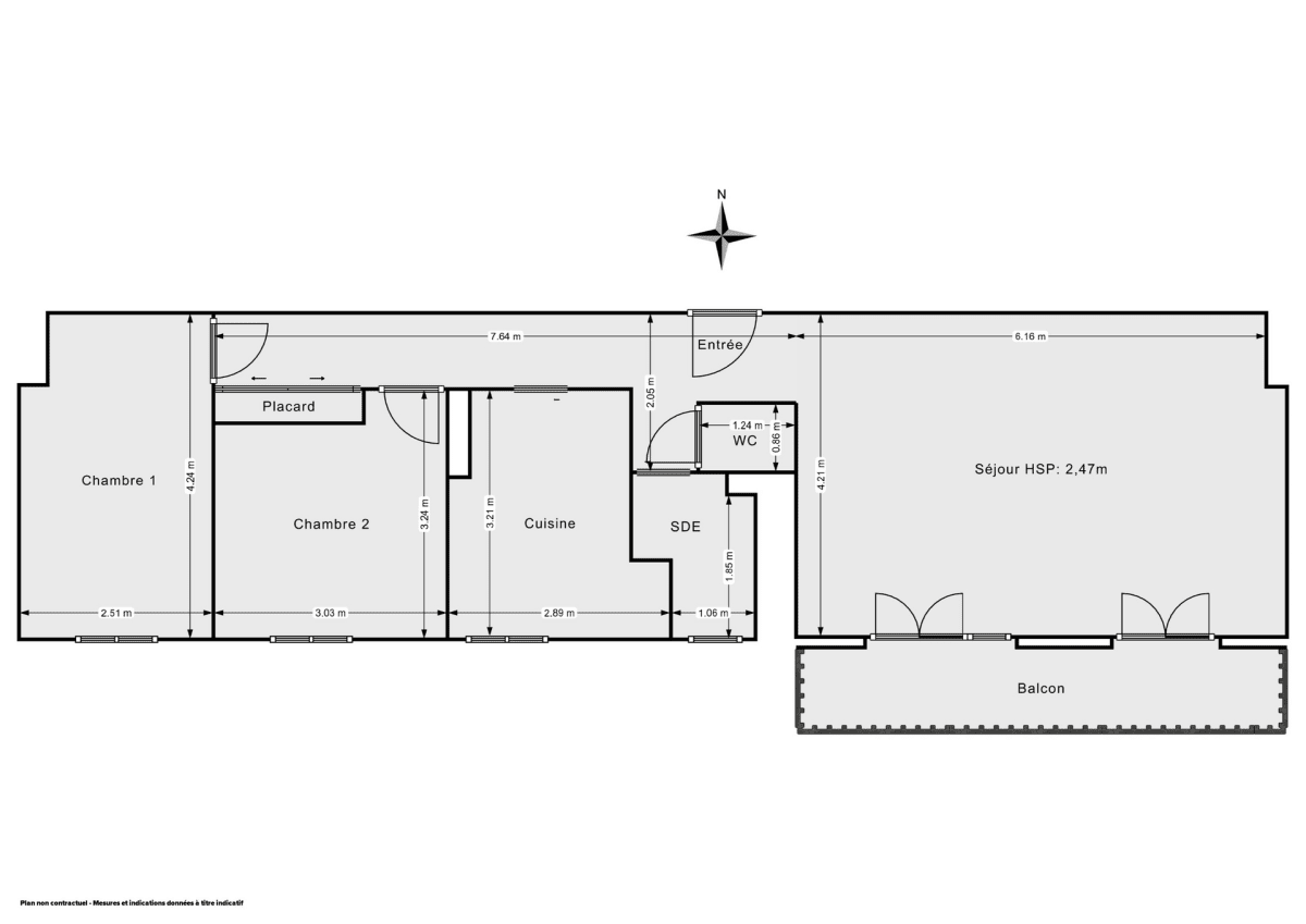 Appartement de 65.0 m² à Paris