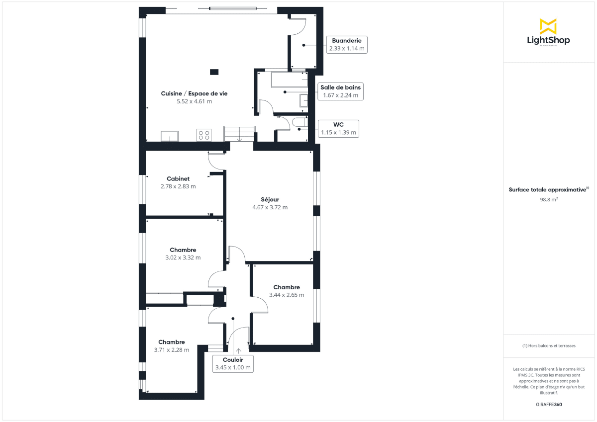 Maison de 99.0 m² à Nantes