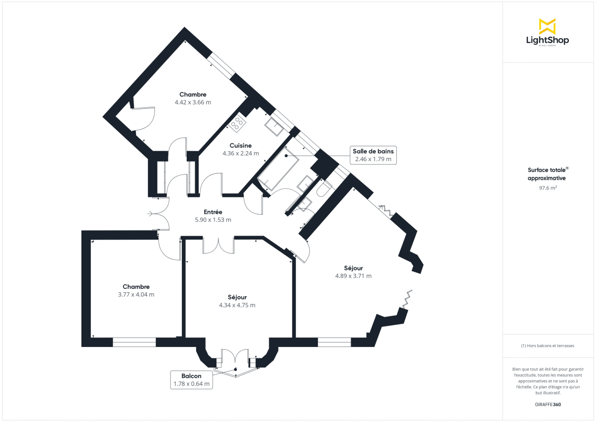 Appartement de 99.0 m² à Paris