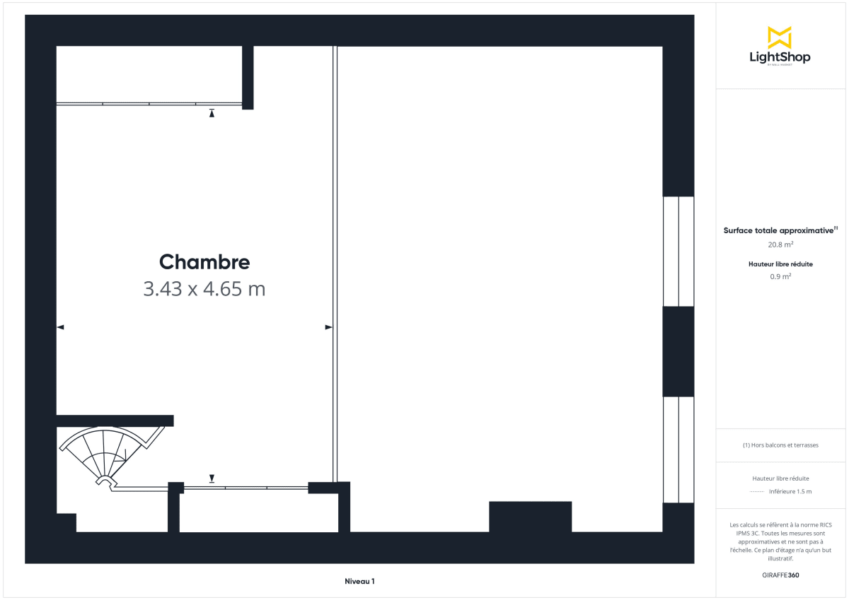 Appartement de 62.15 m² à Paris