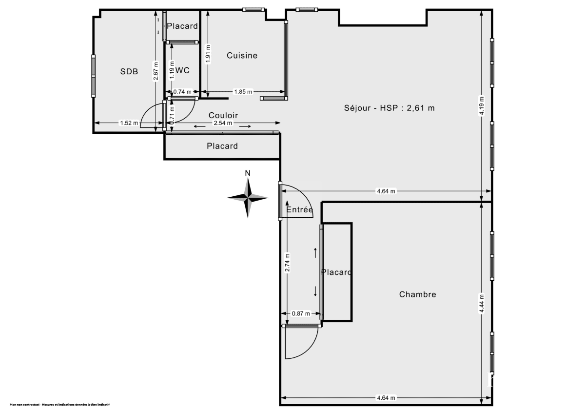 Appartement de 51.62 m² à Boulogne-Billancourt