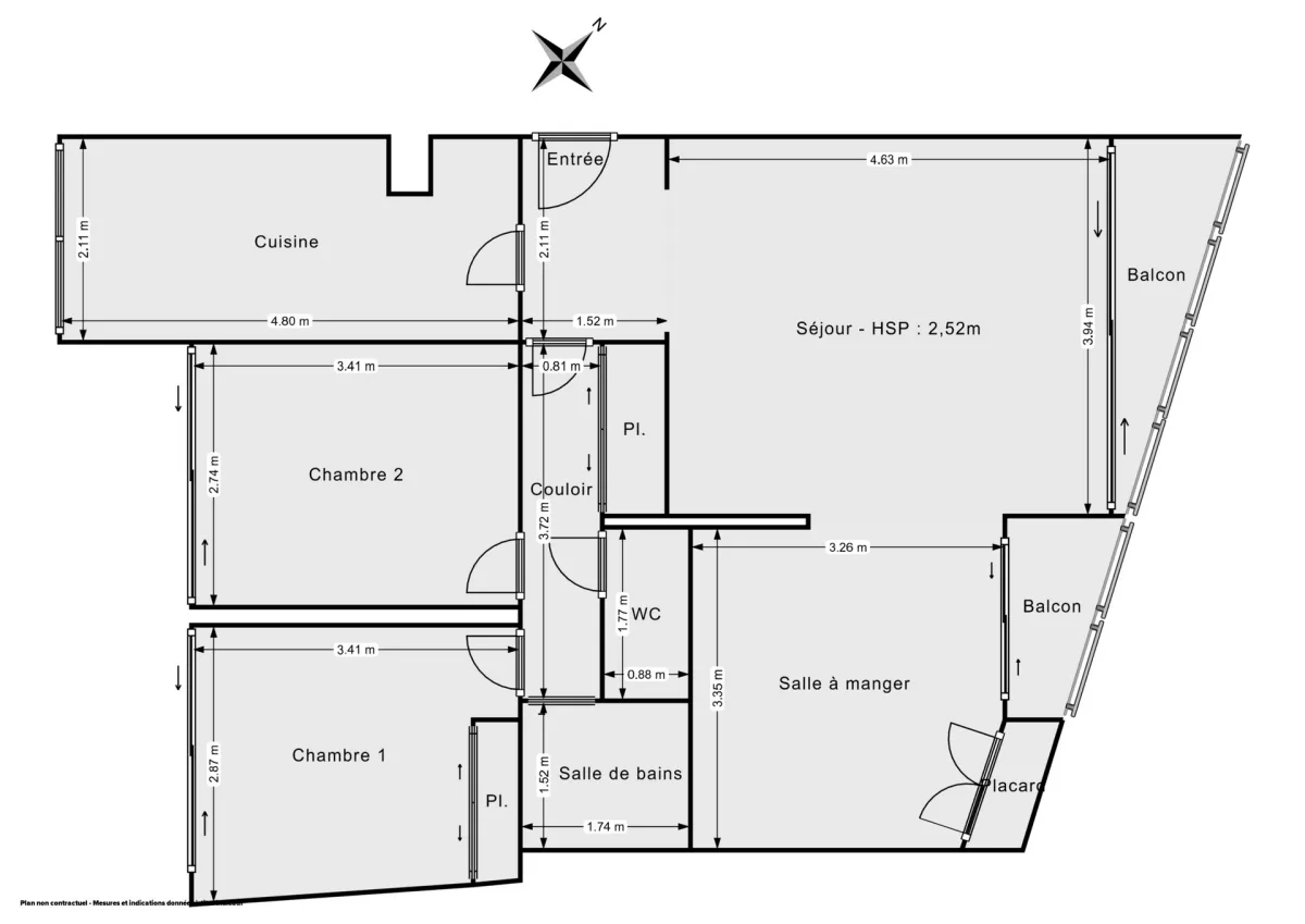 Appartement de 69.1 m² à Paris