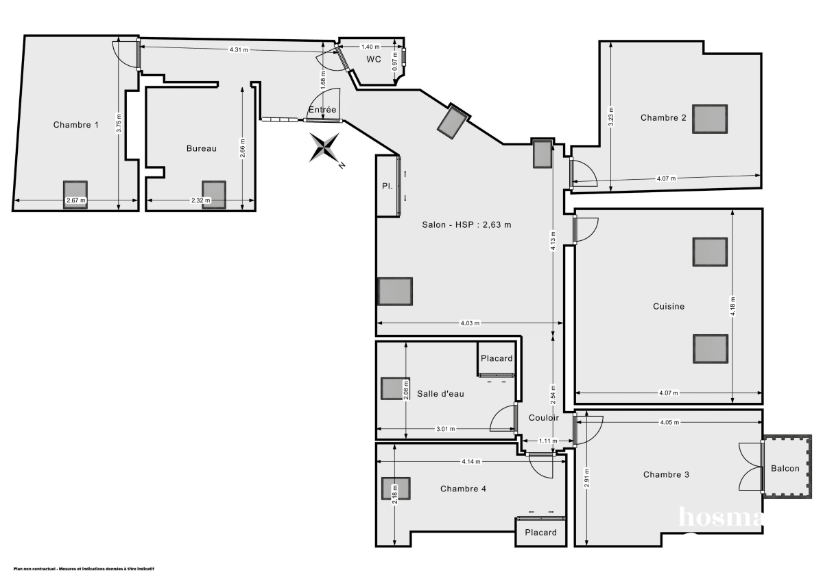 Appartement de 101.0 m² à Paris