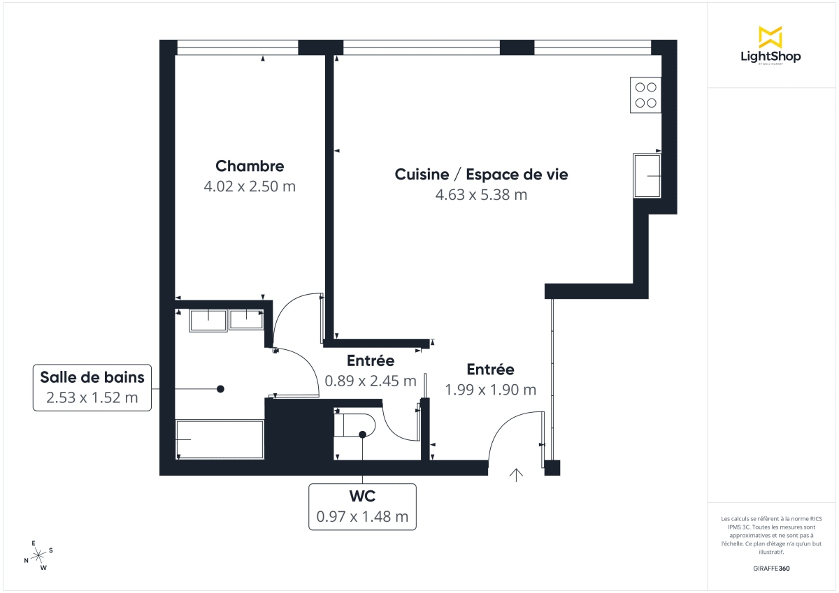 Appartement de 48.0 m² à Paris
