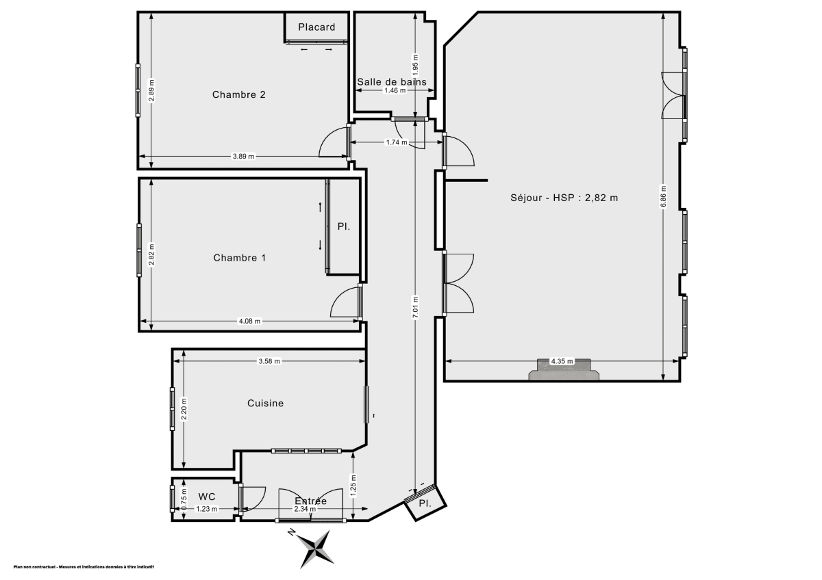 Appartement de 80.0 m² à Paris